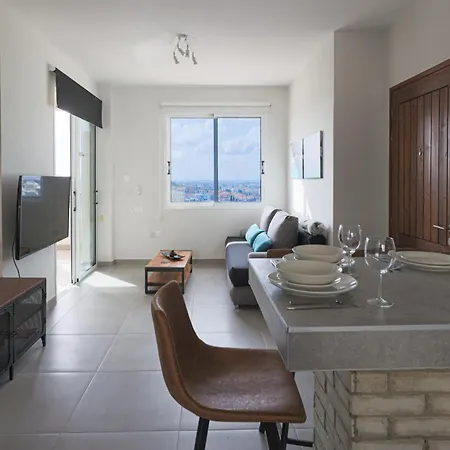 דירה Eden Blue-horizon 1b, Paphos, Sea View, Pool Konia